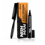 Cumpara ieftin Marker contur barba + perie fade - NISMAN - Negru