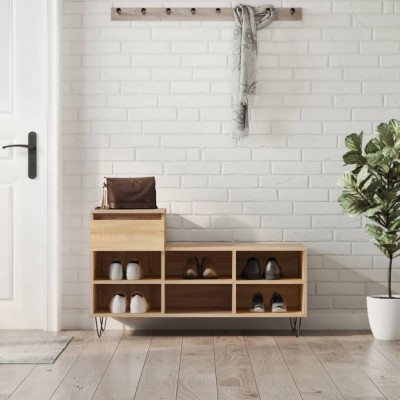 vidaXL Pantofar, stejar sonoma, 102x36x60 cm, lemn prelucrat 831367 foto
