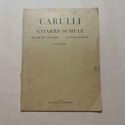 Jos. Krempl - Ferdinand Carulli - Gitarreschule foto