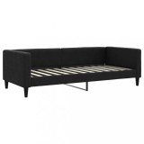 Cumpara ieftin Pat de zi, negru, 90x200 cm, material textil