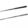 Set 2 Bastoane Telescopice Autoaparare Ideallstore, Otel, 4 Sectiuni, 65cm, Argintiu-Negru + Husa