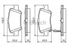 Set placute frana,frana disc TOYOTA AURIS (ZWE18, NZE18, ZRE18) (2012 - 2016) BOSCH 0 986 494 182