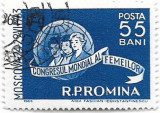 Congresul mondial al femeilor - Moscova, 1963 - obliterata, Organizatii internationale, Stampilat