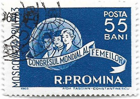 Congresul mondial al femeilor - Moscova, 1963 - obliterata
