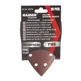 Set 10 foi abrazive Velcro P180 150x100 mm pentru multi-sander Raider