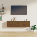 VidaXL Dulapuri de perete 2 buc. maro miere 60x30x30 cm lemn masiv pin