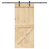 Gossi usa glisanta cu set feronerie, 100x210 cm, lemn masiv de pin