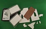 Ruina cladire 1:35 9 piese ghips 1 acoperis PVC diorama sorozat homokit Ungaria DIORAMA MACHETA FIGURINE ASAMBLARE HOBBY WWII