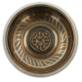 Cumpara ieftin Vas tibetan &amp;#8211; Bol negru cu simboluri norocoase si dubla dorje