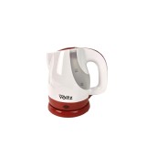 Fierbător electric Oliver Voltz, 2200W, baza rotativa, oprire automata 1.6 Litri, Alb/Roșu