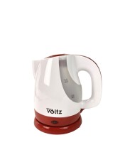 Fierbător electric Oliver Voltz, 2200W, baza rotativa, oprire automata 1.6 Litri, Alb/Roșu