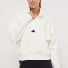 adidas bluză Z.N.E femei, culoarea bej, uni IS3898