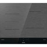 Plita cu inductie Gorenje GI6421SYB, 4 zone de gatit, TouchControl, Time-Assist, Stop&amp;amp;Go, StayWarm, Negru-Gri