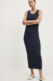 Marc O&#039;Polo rochie DENIM culoarea albastru marin, maxi, mulata, 5000000137