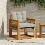 vidaXL Canapea de exterior Lemn Solid de Acacia natural 3438875