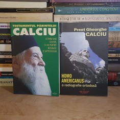 DOUA CARTI : TESTAMENTUL PARINTELUI CALCIU + HOMO AMERICANUS , 2007 * foto