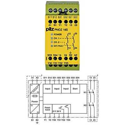 Modul Releu de Siguranță PNOZ 16S 230VAC