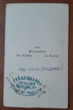 Fotografie tip CDV, sculptura Pastorul - Rietschel