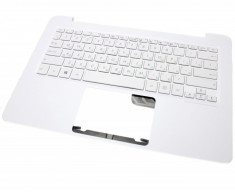 Tastatura Laptop Asus ZENBOOK UX305LA Alba Layout US Cu Palmrest Alb foto