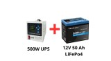 Sursă de alimentare ne&icirc;ntreruptibilă Volt Polska pentru pompe de circulație 500W + pachet de acumulatori LiFePo4 50Ah