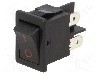 Intrerupator OFF-ON, 2 pozitii, DPST, BULGIN - H8550XBBBR076R