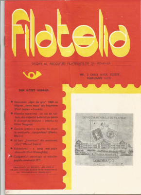 Romania, revista filatelia nr. 2/1990 (405) foto