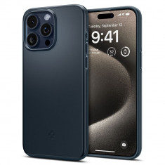 Husa Spigen Thin Fit pentru Apple iPhone 15 Pro Max Albastru inchis