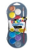 Acuarele Carioca Mettalic 12 cul/set + pensula