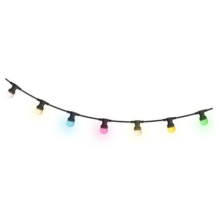 Sir iluminat festiv 10m ip44 cu 20 becuri led colorate