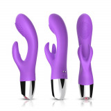 Iepuraș vibrator g-spot clitoris 20 cm 9 moduri