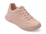 Cumpara ieftin Pantofi sport SKECHERS roz, UNO LITE, din piele ecologica