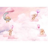 Fototapet Pink Clouds and Bunnies