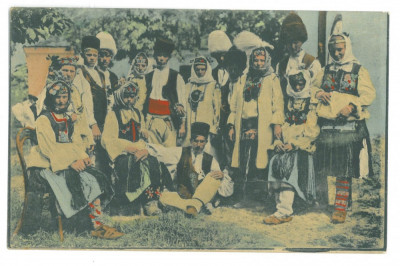 3066 - ETHNIC, Port Popular, Romania - old postcard, CENSOR - used - 1916 foto
