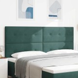 Cumpara ieftin Tăblie cap cu lumini cu bandă LED Verde 100 cm Catifea