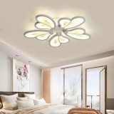 Lustra LED cu telecomanda BLOSSOM 69W, 5 Petale, lumina Rece/Calda/Neutra, Dimabila, Alb ModernLight Concept