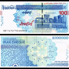 IRAN █ bancnota █ 1000000 Rials █ 2010 █ P-154B (2) Seyf █ UNC █ necirculata