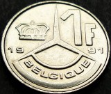 Cumpara ieftin Moneda 1 FRANC - BELGIA, anul 1991 * cod 905, Europa