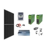 Sistem OFF-GRID complet 740W pe 24V cu baterii si invertor SINUS PUR 8000W 24V