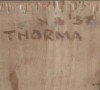 Nud superb scoala baimareana semnat spate THORMA NB-&#039;37, Ulei, Realism