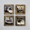 Accesoriu decorativ de perete din molid A066, Nuc, 14x14x1.6 cm