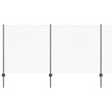 VidaXL &Icirc;ngrădire cu st&acirc;lpi Verde 1.2 x 25 m Oțel 3336253