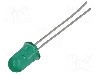 Dioda LED 5mm, verde, convex, 2.1...2.7V, BROADCOM (AVAGO) - HLMP-3519-F0002