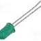 Dioda LED 5mm, verde, convex, 2.1...2.7V, BROADCOM (AVAGO) - HLMP-3519-F0002