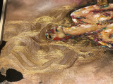***Tablou original, Pictura in cutit, Pictura nud femeie cu rama ** NEGOCIABIL**, Natura, Ulei, Abstract