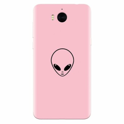 Husa silicon pentru Huawei Y6 2017, Pink Alien foto