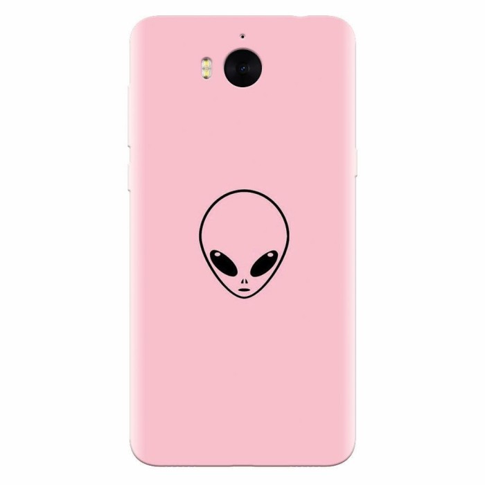 Husa silicon pentru Huawei Y6 2017, Pink Alien