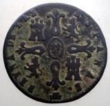 J.168 SPANIA ISABEL II 8 MARAVEDIS 1843