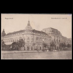 Carte poștală veche Oradea &ndash; Kereskedelmi Csarnok (Hala Comerciala) &ndash; 1917