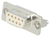 Conector D-Sub 9 pini soclu mamă drept PCB Deltron AG DTS09SY/2M86UN