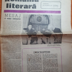 romania literara 8 ianuarie 1981-ziua de nastere a lui elena ceausescu